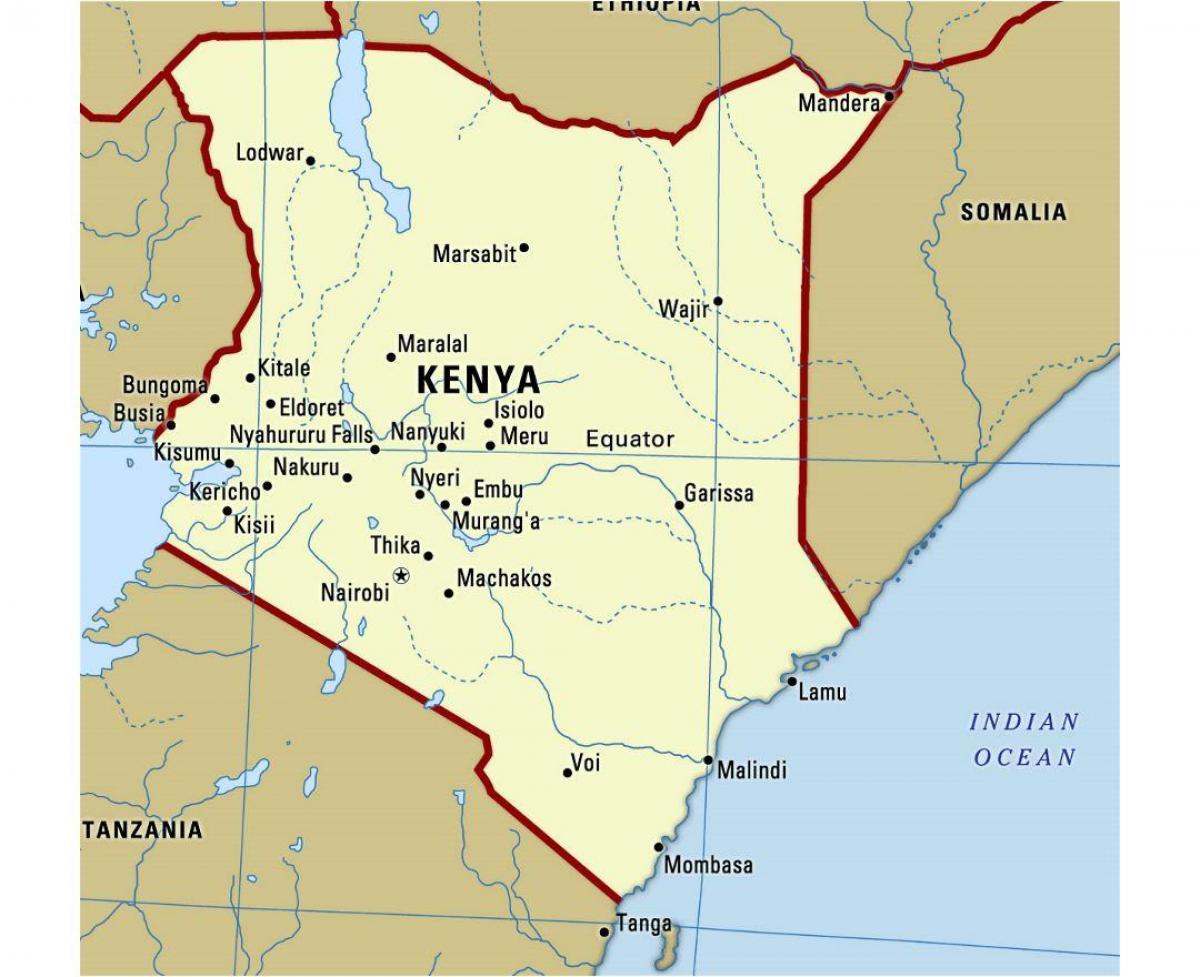 ewenaar in Kenia kaart