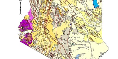 Kaart van geologiese kaart van Kenia