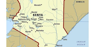 Ewenaar in Kenia kaart