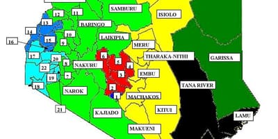 Kaart van kisumu Kenia